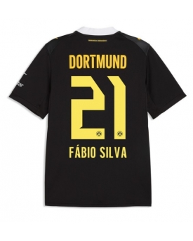 Borussia Dortmund Fabio Silva #21 Maglia Gara Trasferta Repliche 2026-27 Maniche Corte